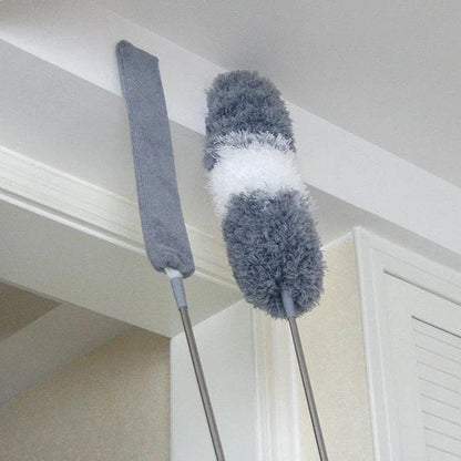 Extendable duster with extension pole – practical dust cleaner for corners and ceilings
