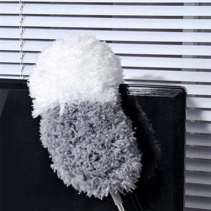 Extendable duster with extension pole – practical dust cleaner for corners and ceilings