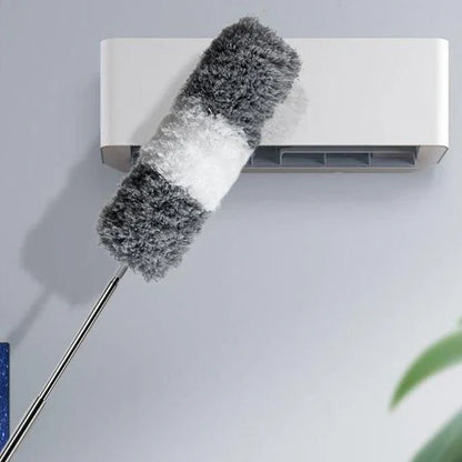 Extendable duster with extension pole – practical dust cleaner for corners and ceilings
