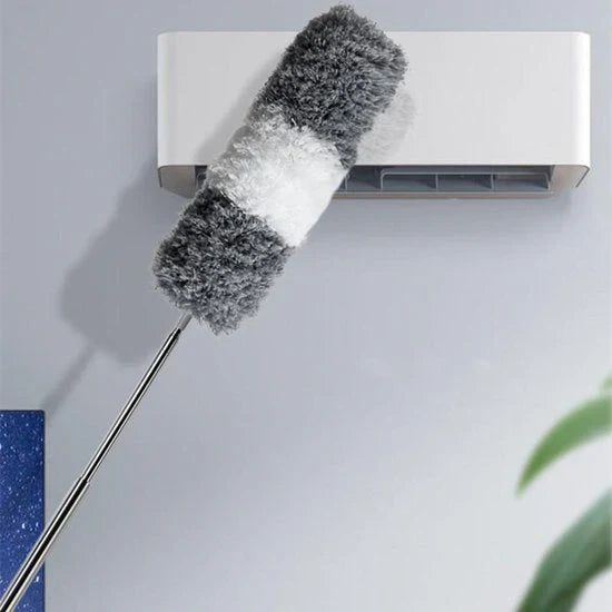 Extendable duster with extension pole – practical dust cleaner for corners and ceilings
