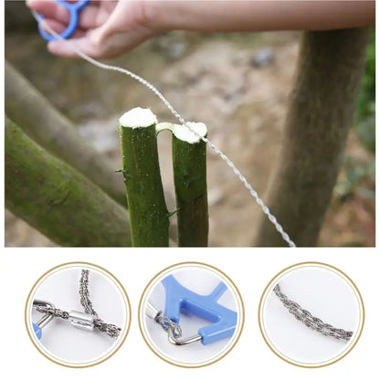 Compact Wire Saw for Gardening and Outdoor Adventures – Durable Folding Saw for Camping and DIY Projects