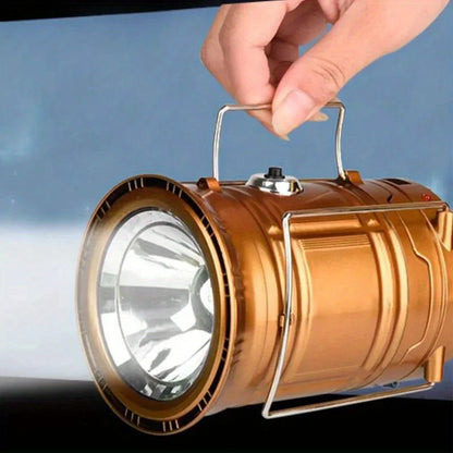 Solar Lamp for Camping with USB Charging – Portable LED Lantern for Outdoor Use and Emergencies