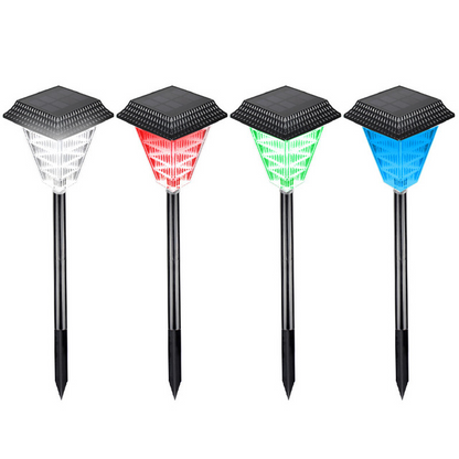 Solar LED Path Lights with Crystal Light Effect – Waterproof Outdoor Lighting for Garden, Patio, and Driveway IP65 Solar Garden Lights