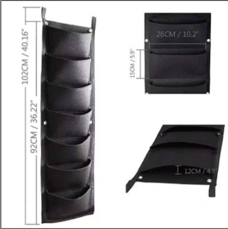 Vertical Planter with Pockets for Garden – Wall-Mounted Plant Bag for Indoor and Outdoor Use