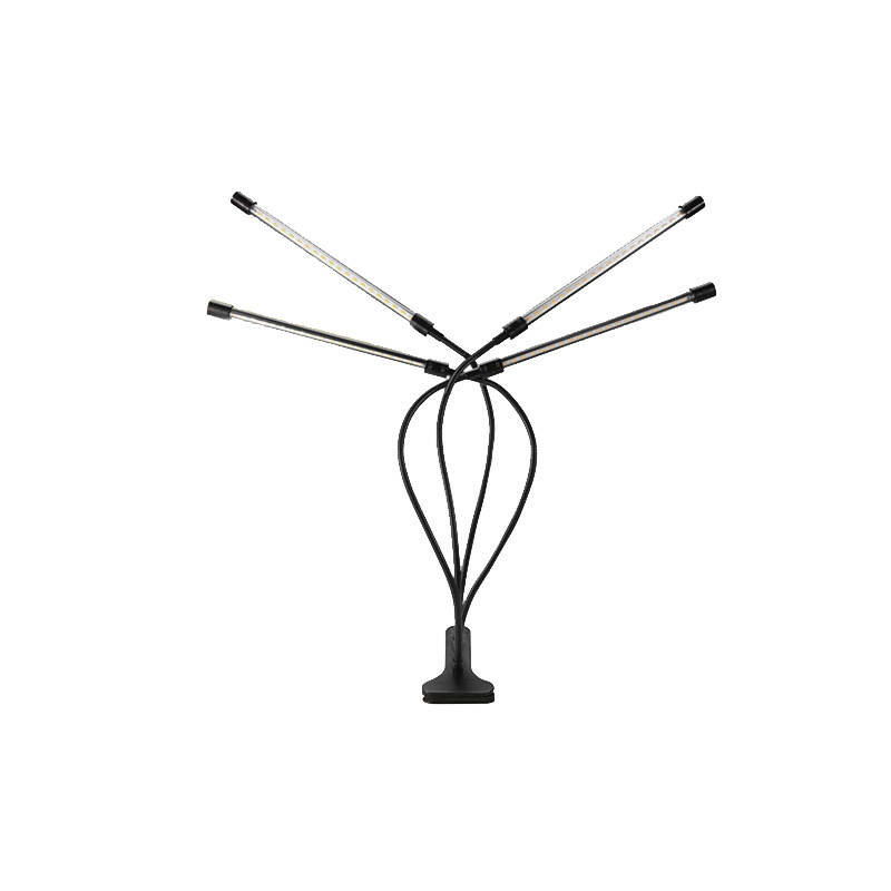 Plant Growth Light with 4 Adjustable Arms and Dimmer Function – LED Grow Light for Indoor Gardens