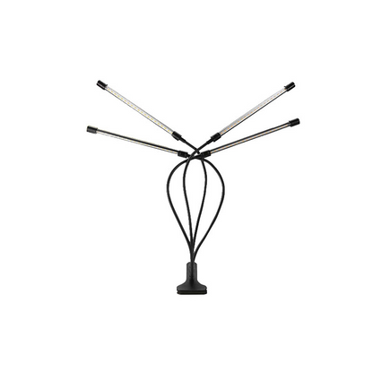 Plant Growth Light with 4 Adjustable Arms and Dimmer Function – LED Grow Light for Indoor Gardens