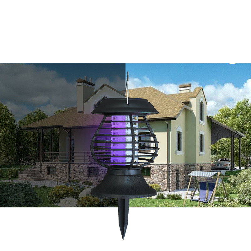 Solar-Powered Insect Repellent Lamp with LED Light – Effective Mosquito Control for Garden and Patio