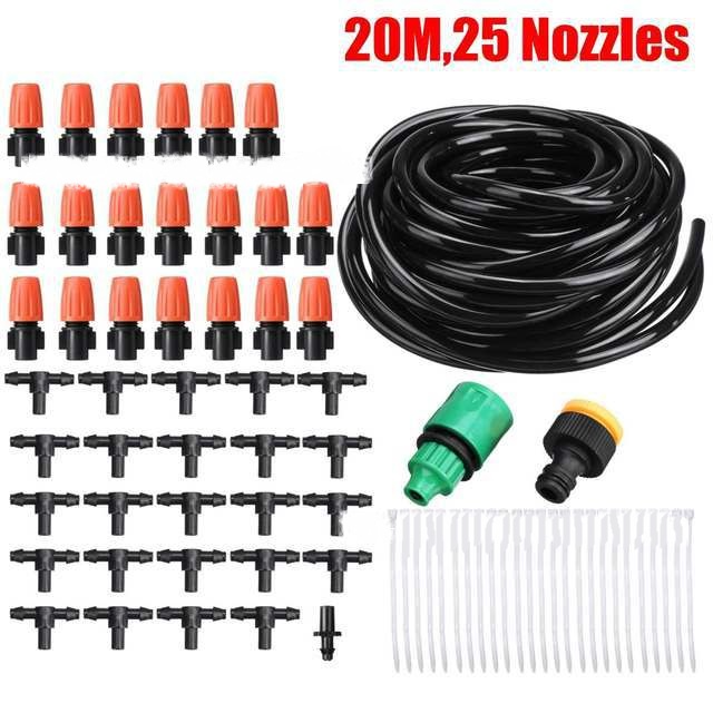 Automatic Drip Irrigation System Set – Efficient Garden Watering for Plants and Flowers