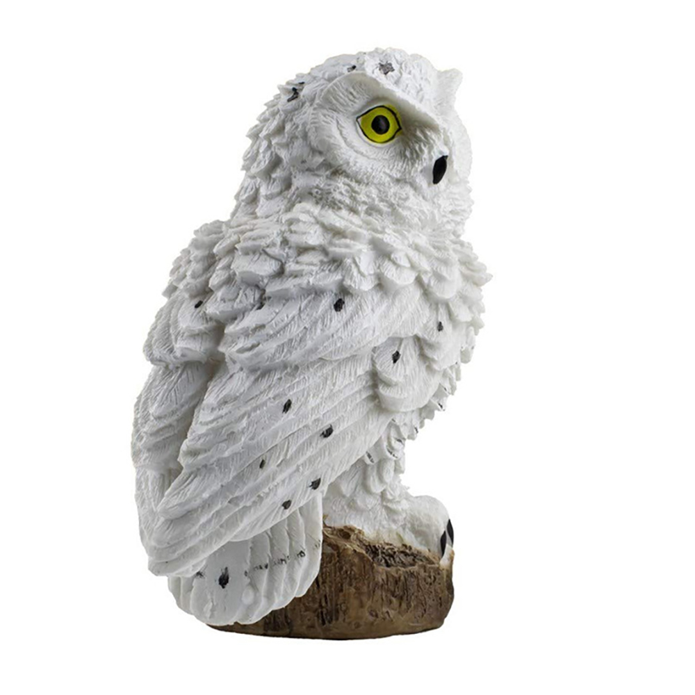 LED solar owl lamp for outdoor use – decorative garden light, weatherproof with solar power for balcony, terrace, and lawn