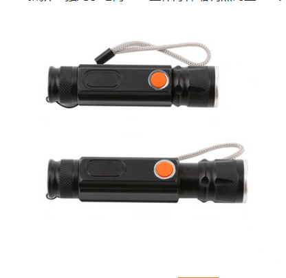 Magnetic LED Flashlight – USB Rechargeable Emergency Lamp with Carrying Strap for Outdoor Use and Workshop