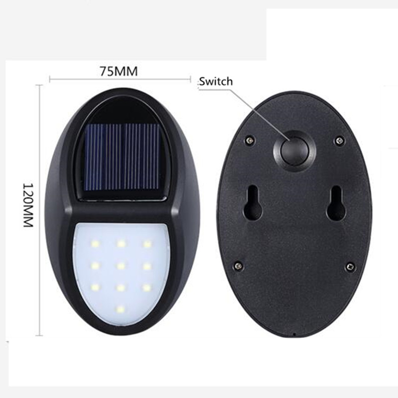 Solar LED Outdoor Wall Light with Motion Sensor – Weatherproof, Energy-Saving, and Wireless for Garden, Terrace, and Driveway