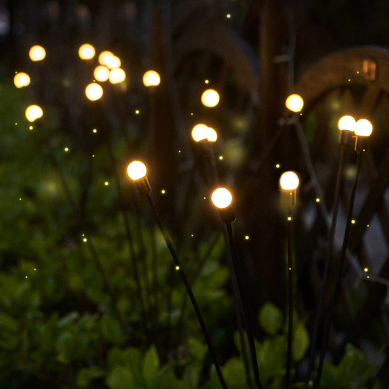 Solar Garden Lights with Flexible LED Balls – Waterproof Decorative Lights for Flower Beds and Paths in Outdoor Areas