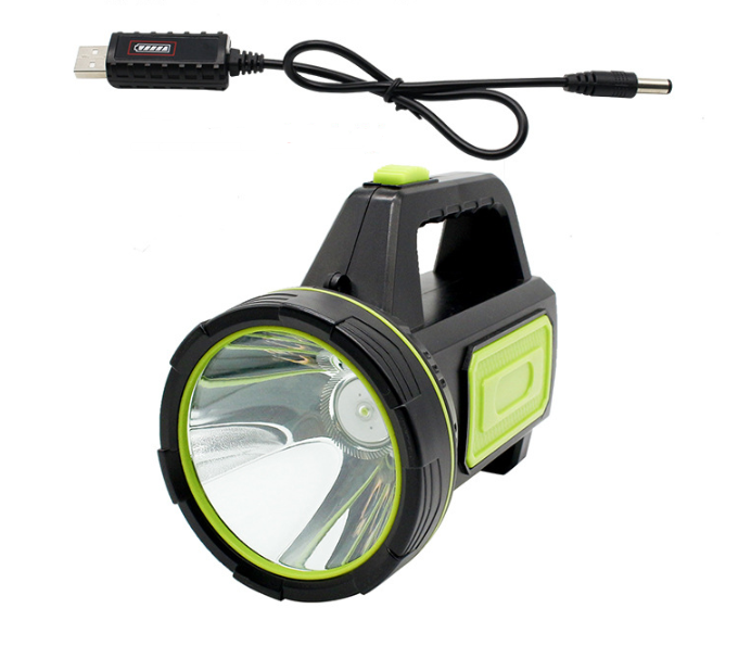 Multifunctional LED Flashlight with Side Spotlight – Portable Work Light for Outdoor Camping and Emergencies