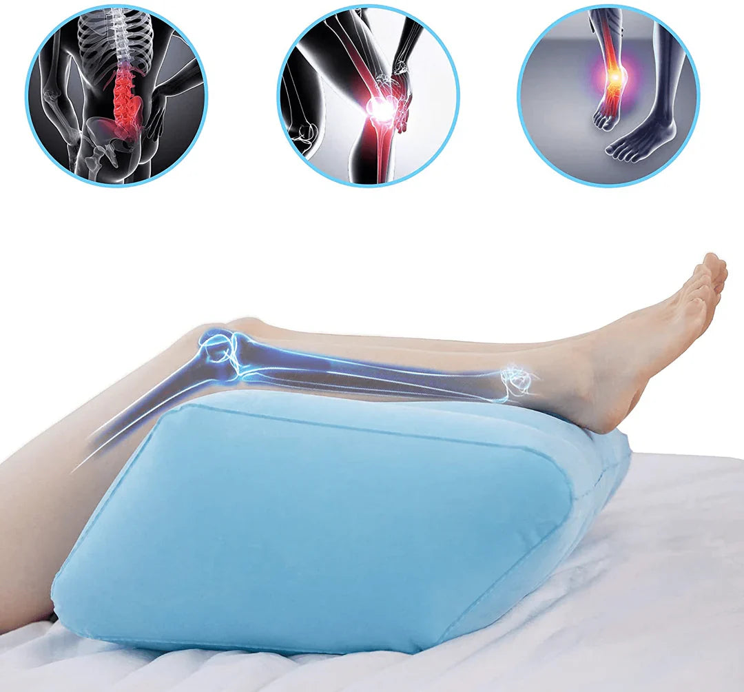 Ergonomic Leg and Foot Rest Pillow for Relaxation and Comfort