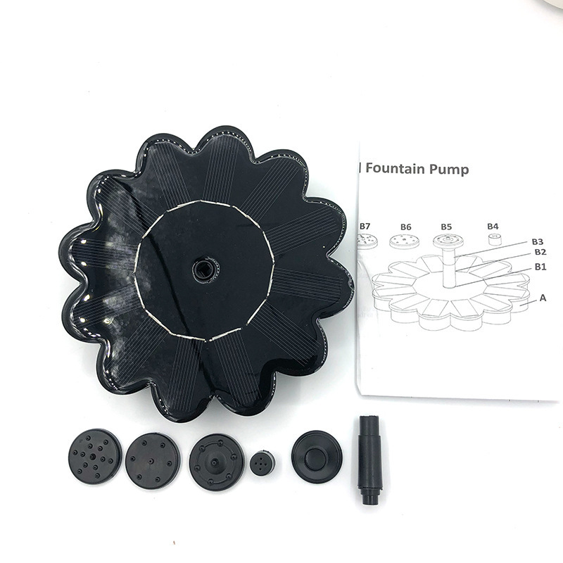 Solar-Powered Flower-Design Fountain – Water Feature for Garden, Ponds, and Pools