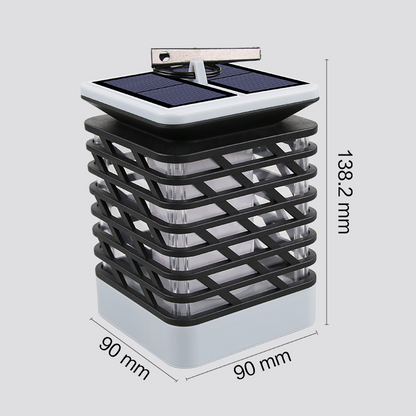 Solar LED Garden Light in Grooved Design – Stylish Lighting for Terrace and Outdoor Area