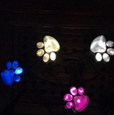 Paw Print Solar Lamp – LED Garden Lighting for Outdoor Use, Weatherproof and Energy-Efficient