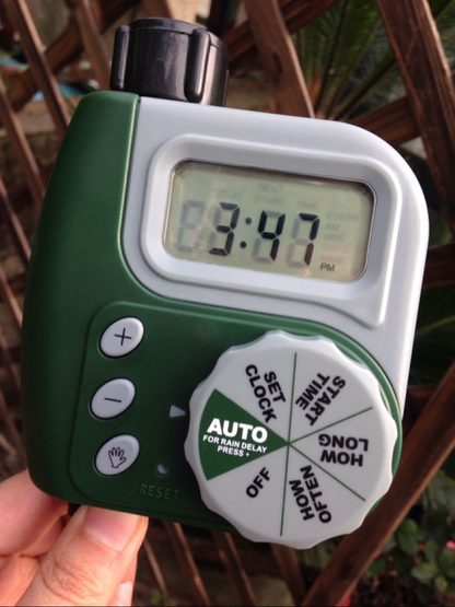 Automatic irrigation controller for garden – water tap timer with LCD display