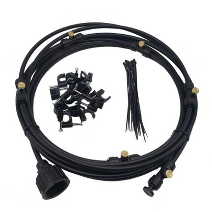 Garden Irrigation System – Drip Irrigation Kit with Adjustable Spray Heads and Accessories