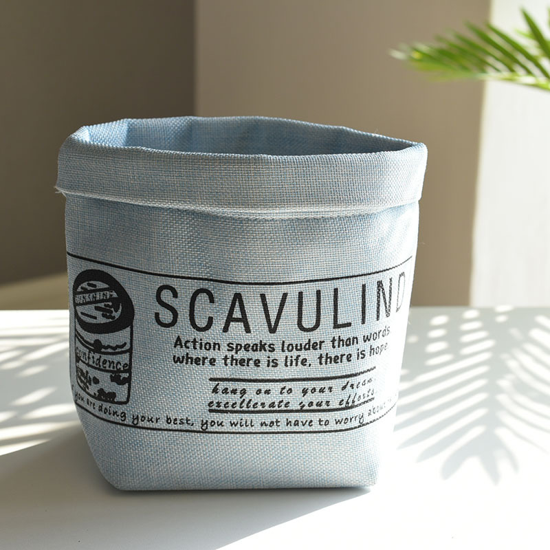 Decorative Fabric Planter with Print – Versatile Plant and Decorative Pot for Home and Garden