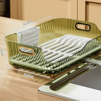 Dish Drying Rack with Drainage and Stylish Design