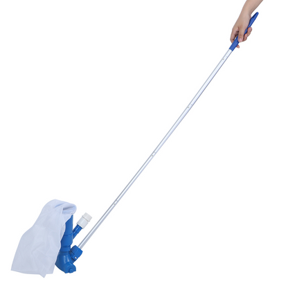 Pool cleaning set with telescopic pole – net skimmer and accessories for efficient pool maintenance