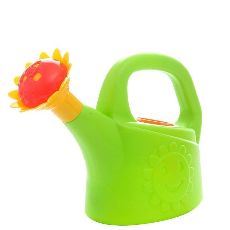 Colorful Kids Watering Can with Flower Spout – Plastic Watering Can for Little Gardeners