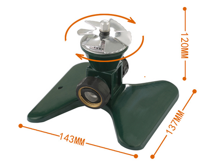 360-degree Automatic Rotating Lawn Sprinkler – Efficient Metal Spray Head For Garden Irrigation