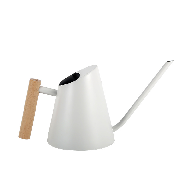 Modern Watering Can with Wooden Handle – Stylish and Practical Watering Can for Garden Plants and Flowers