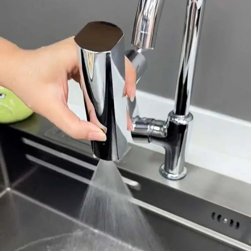 360° Rotatable Faucet Attachment – Flexible Spray Head for Easy Water Flow and Better Cleaning