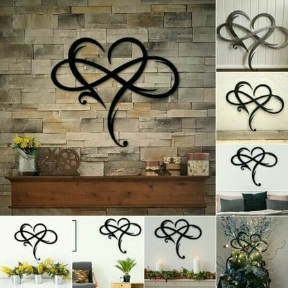 Metal Wall Decoration Infinity Heart