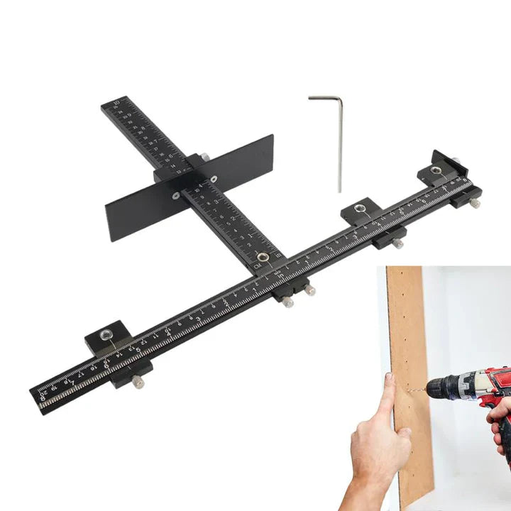 Adjustable Drilling Guide for Drawers and Handles