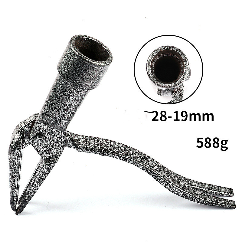 Weed Puller with 4-Claw Iron Head – Effective Garden Tool for Root Removal and Weed Control