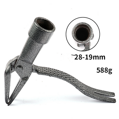 Weed Puller with 4-Claw Iron Head – Effective Garden Tool for Root Removal and Weed Control