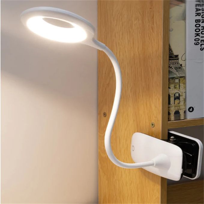 LED Desk Lamp With Clip – Rechargeable And Flexibly Adjustable Table Lamp For Office And Study