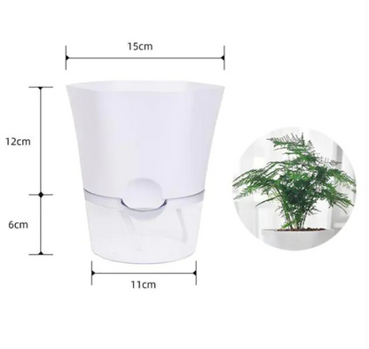 Self-Watering Plant Pot with Water Reservoir – Ideal for Indoor Plants and Easy Care