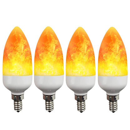 LED Flame Light Bulb – 9W Energy-Saving Lamp with Realistic Flame Effect