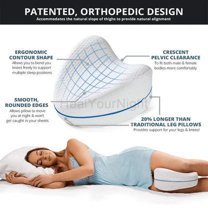 Orthopaedic Leg Pillow Made of Memory Foam for Ergonomic Support