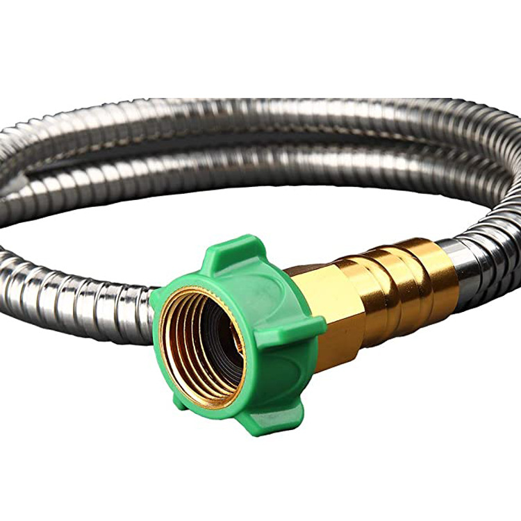 Flexible Stainless Steel Garden Hose with Brass Connector – Durable and Long-Lasting Watering Hose for the Garden