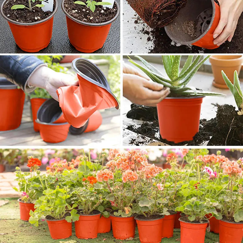 Durable Plastic Plant Pot – Sturdy Growing Pot for Plants and Flowers in the Garden