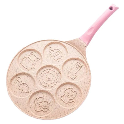 Kids Breakfast Pan with Fun Shapes for Creative Fried Eggs and Pancakes