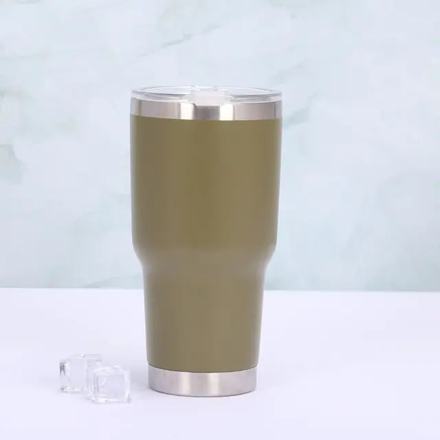 Thermo Mug with Slide Lid and Double-Wall Insulation