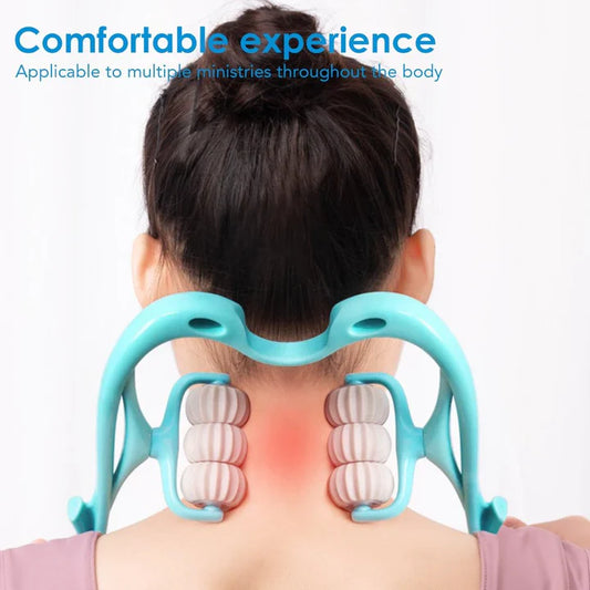 6 Roller Neck Massager – Adjustable Self-Massage