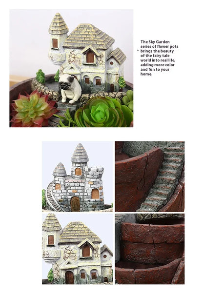 Succulent Decorative Flower Pot for Mini Gardens – Bonsai Planter for Micro Landscapes and Small Gardens