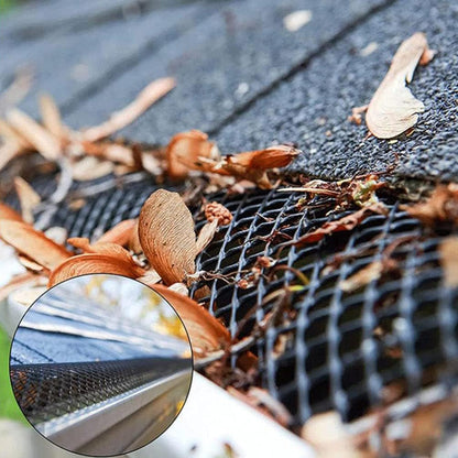 Gutter Protection Mesh – Plastic Leaf and Debris Guard for Easy Cleaning and Maintenance