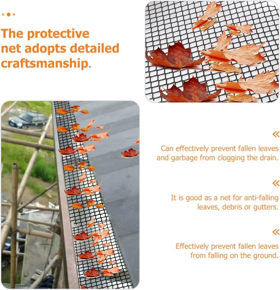 Gutter Protection Mesh – Plastic Leaf and Debris Guard for Easy Cleaning and Maintenance