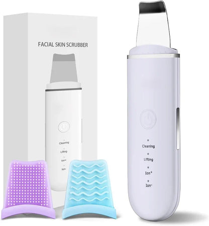 Ultrasonic Skin Scrubber for Deep Cleansing – Pore Cleaner & Facial Peeling with Ion Technology