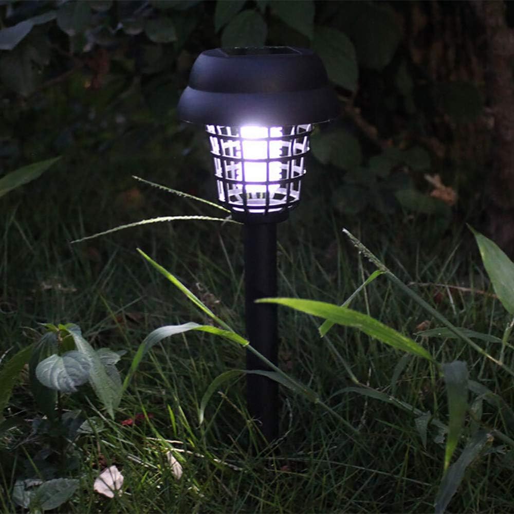 Solar Insect Killer with LED Light – Waterproof Mosquito Trap for the Garden, UV Light Mosquito Repellent Solar Garden Lamp