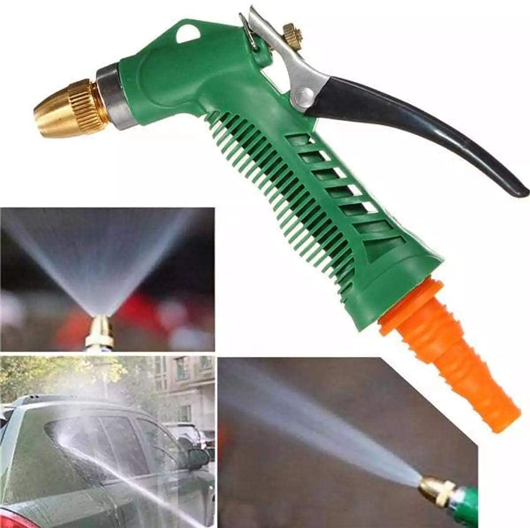 Adjustable High-Pressure Garden Hose Nozzle with Copper Head – Durable Spray Nozzle for Efficient Garden Watering