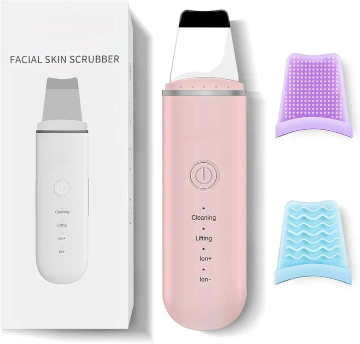 Ultrasonic Skin Scrubber for Deep Cleansing – Pore Cleaner & Facial Peeling with Ion Technology
